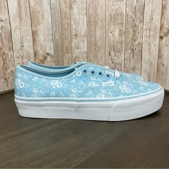 Vans Authentic Platform 2.0 Tonal Floral Canvas Sneaker Size 9.5‎ Women - Picture 5 of 12
